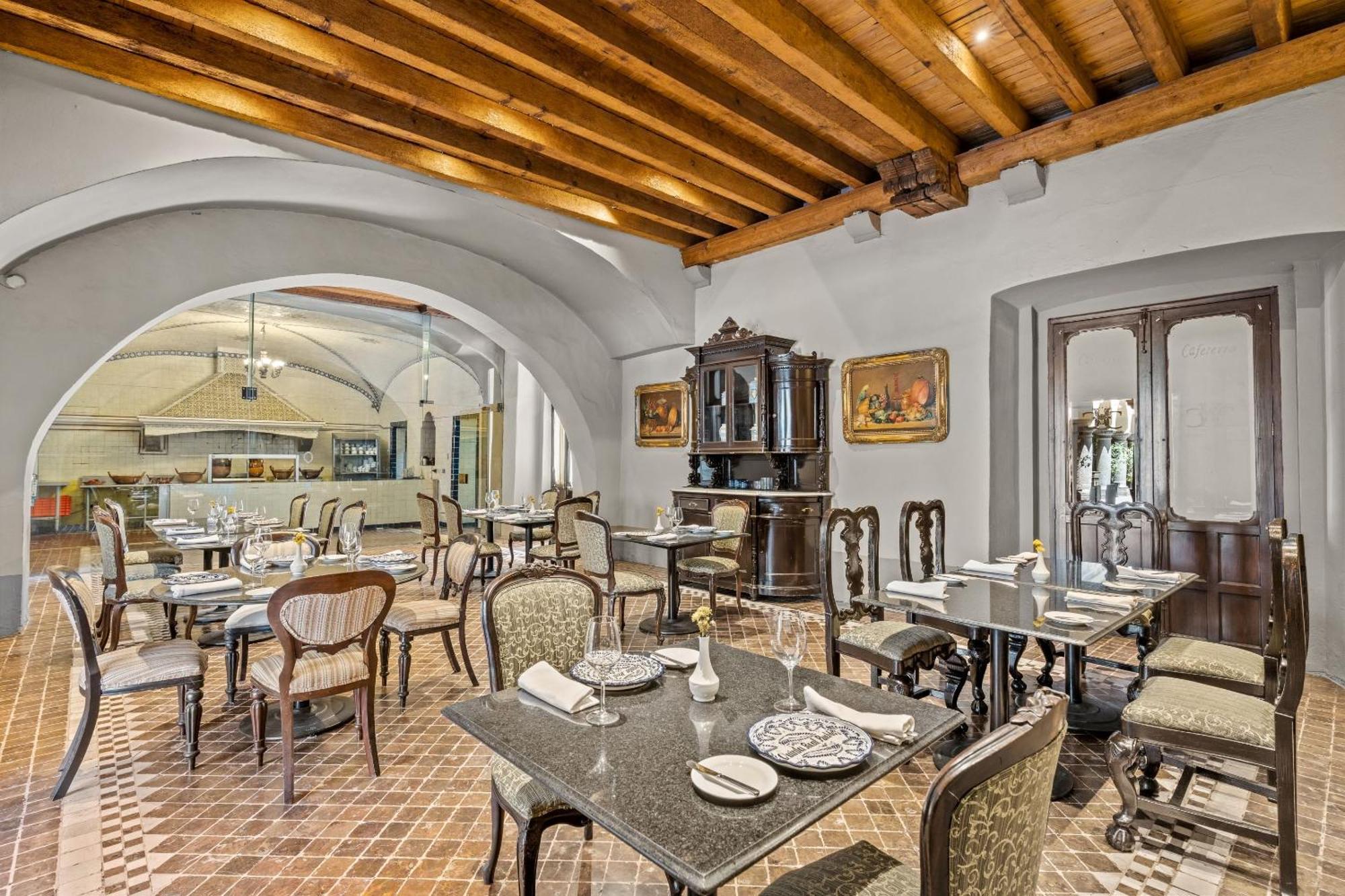 Quinta Real Puebla Otel Dış mekan fotoğraf Restaurant interior